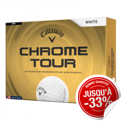 Balles Callaway Chrome Tour Blanc x12
