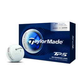 Achat Balles TaylorMade TP5 Stripe Blanc x6
