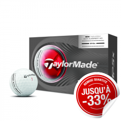 Balles TaylorMade TP5x Stripe Blanc x6