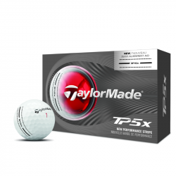 Achat Balles TaylorMade TP5x Stripe Blanc x6
