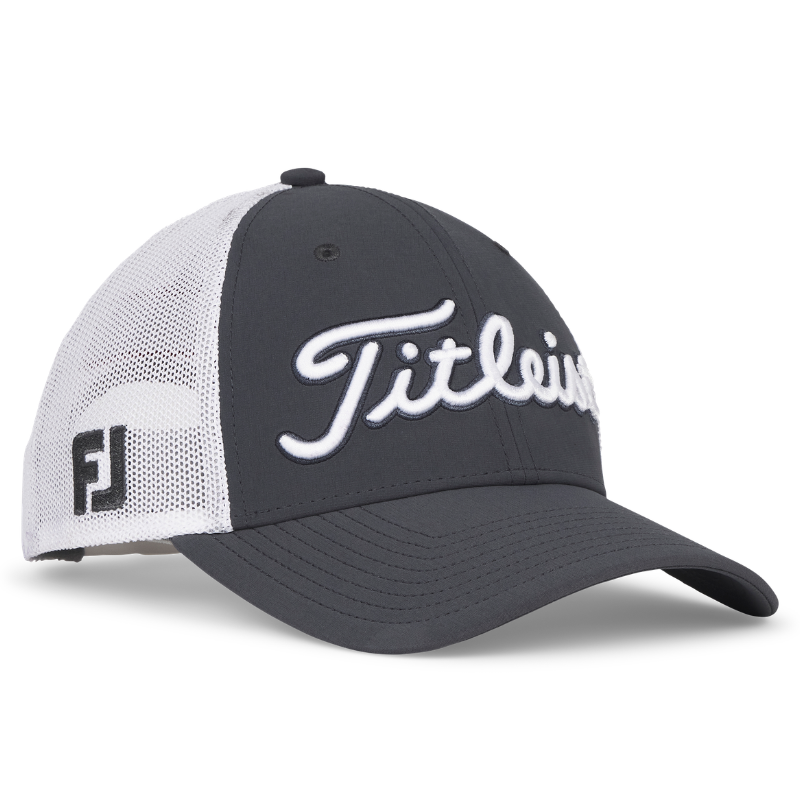 Casquette Titleist Tour Performance Mesh Gris Foncé/Blanc