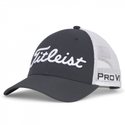 Achat Casquette Titleist Tour Performance Mesh Gris Foncé/Blanc