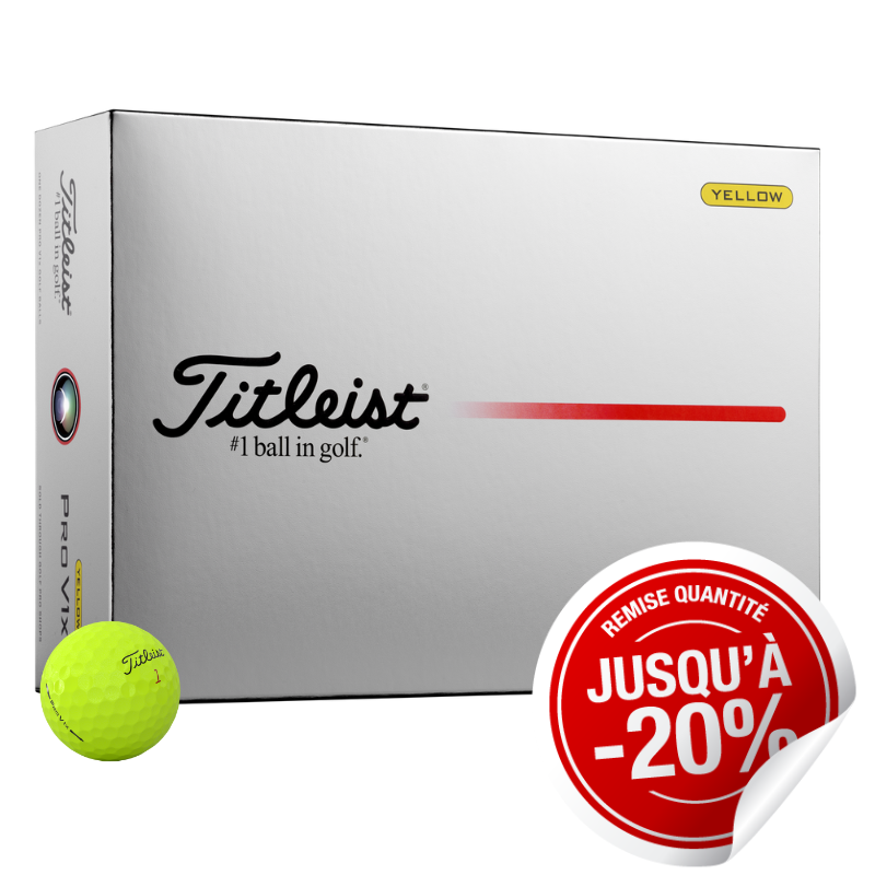 Balles Titleist ProV1x Jaune X12