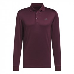 Polo Manches Longues Cold.RDY Adidas Bordeaux