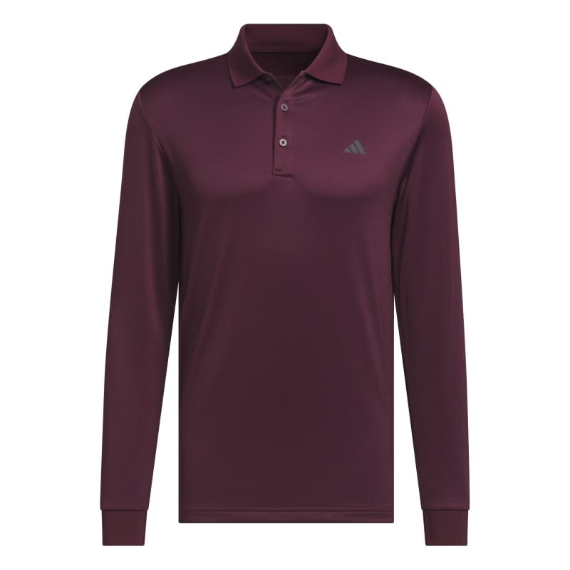 Polo Manches Longues Cold.RDY Adidas Bordeaux