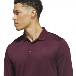 Promo Polo Manches Longues Cold.RDY Adidas Bordeaux