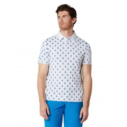 Polo Callaway Sunset Geo Blanc
