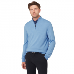 Prix Haut Manches Longues Callaway Windstopper 1/4 Zip Bleu