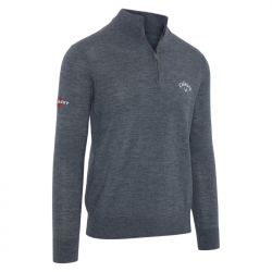 Haut Manches Longues Callaway Blended Merino 1/4 Zip Gris