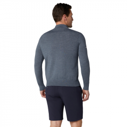 Promo Haut Manches Longues Callaway Blended Merino 1/4 Zip Gris