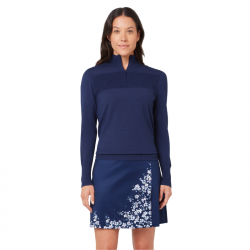 Prix Haut Manches Longues Femme Callaway Fashion Sweater Bleu Marine