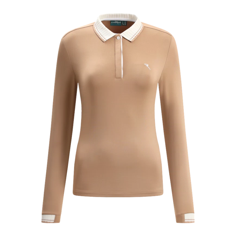 Polo Manches Longues Femme Chervo Amarti Marron