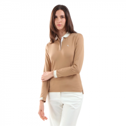 Achat Polo Manches Longues Femme Chervo Amarti Marron