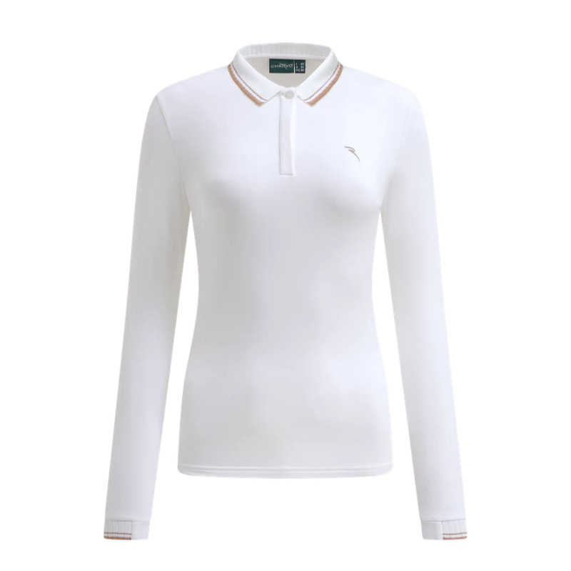 Polo Manches Longues Femme Chervo Amarti Blanc