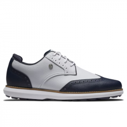 Chaussure Femme Footjoy Traditions Wing Tip L Blanc/Bleu Marine