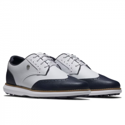 Promo Chaussure Femme Footjoy Traditions Wing Tip L Blanc/Bleu Marine
