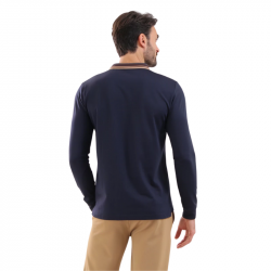 Prix Polo Manches Longues Chervo Arborio Bleu Marine