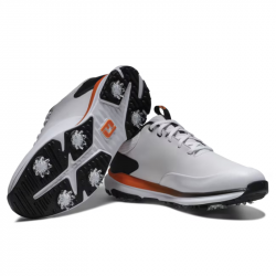 Chaussure Footjoy Tour Rival M Blanc/Noir/Orange pas cher