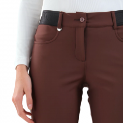 Promo Pantalon Femme Chervo Singolo Marron