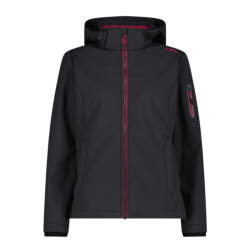 Veste Femme CMP Softshell Gris Foncé/Rose