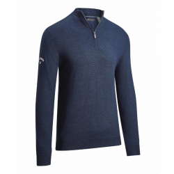 Haut Manches Longues Callaway Windstopper 1/4 Zip Bleu Marine