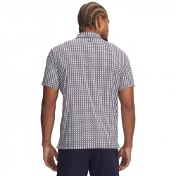Achat Polo Under Armour T2G Printed Blanc/Bleu Marine