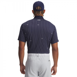 Achat Polo Under Armour T2G Printed Bleu Marine/Blanc