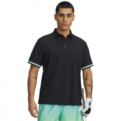 Polo Under Armour Drive Golf Trip Pique Noir