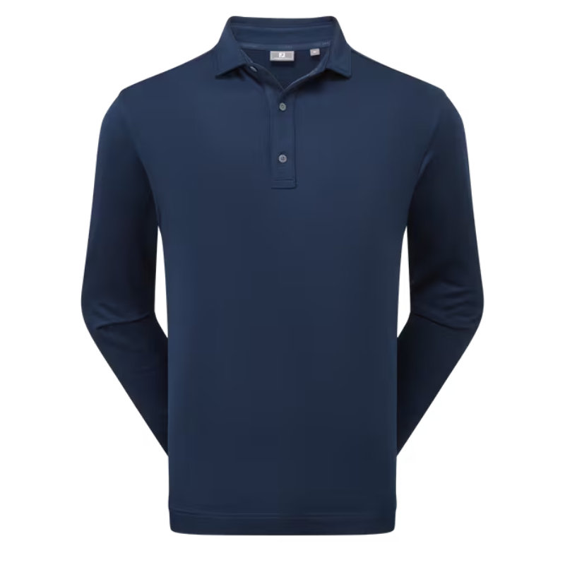 Polo Manches Longues Footjoy ThermoSeries Bleu Marine
