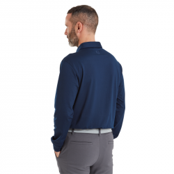 Promo Polo Manches Longues Footjoy ThermoSeries Bleu Marine