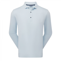 Polo Manches Longues Footjoy ThermoSeries Bleu Ciel