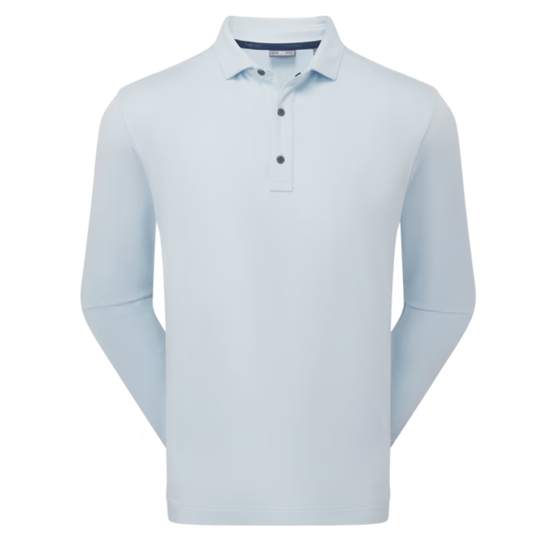 Polo Manches Longues Footjoy ThermoSeries Bleu Ciel