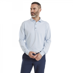 Prix Polo Manches Longues Footjoy ThermoSeries Bleu Ciel
