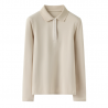 Polo Manches Longues Femme Rohnisch Warm Team Crème