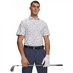 Polo Under Armour ArmourDry Printed Blanc