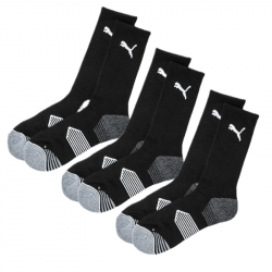 Achat 3 Paires de Chaussettes Puma Essential Crew Cut Noir
