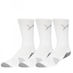 3 Paires de Chaussettes Puma Essential Crew Cut Blanc