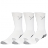 3 Paires de Chaussettes Puma Essential Crew Cut Blanc