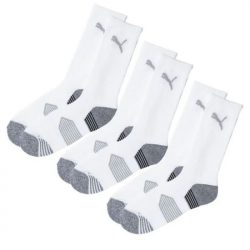 Achat 3 Paires de Chaussettes Puma Essential Crew Cut Blanc