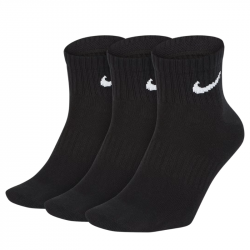 3 Paires de Chaussettes Nike Everyday Lightweight Noir