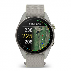 Montre Garmin Approach S72 47mm Gris/Jaune pas cher