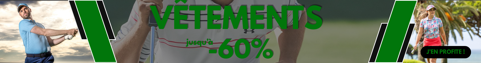 Bons plans v&ecirc;tements de golf