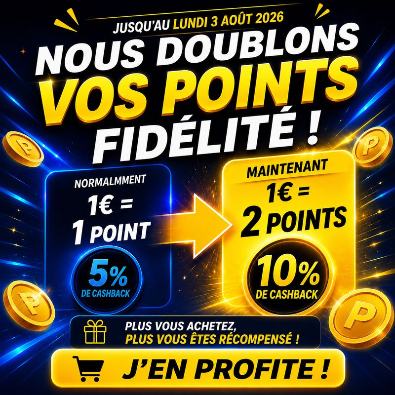 Points doubl&eacute;s